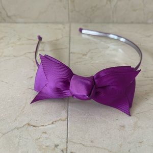 Headband Purple Bow
